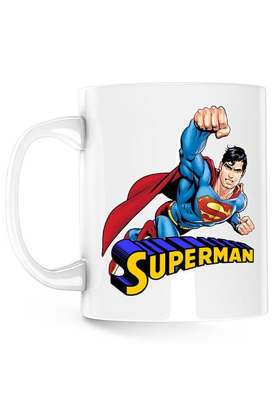 OEM Superman Men of Steel Revine Design Mug, white, 330 ml