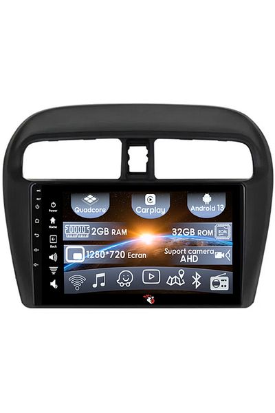 navi-it Navigatie dedicata Mitsubishi Mirage Attrage 2012-2018, 2GB RAM 32GB ROM, Quad Core, Display 9" IPS