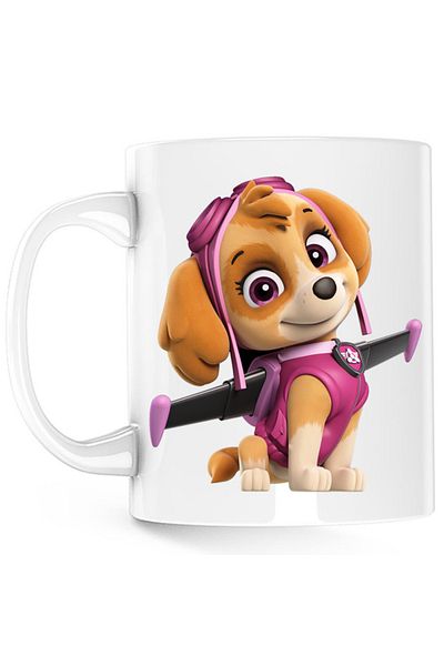 OEM Cana Paw Patrol Skye Illustration Cockapoo Puppy, alba, 330 ml