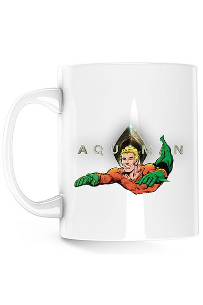 OEM Cana Aquaman Logo Jump Water Swim Hero Strong, alba, 330 ml