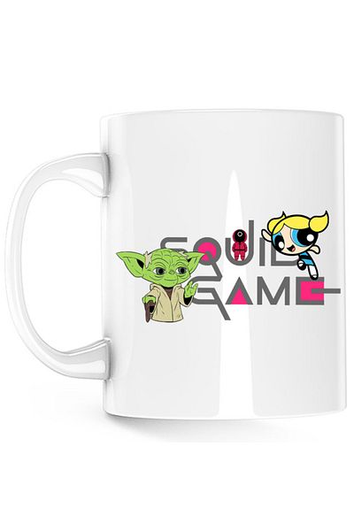 OEM Cana Squid Game Bubble Yoda Master, alba, 330 ml