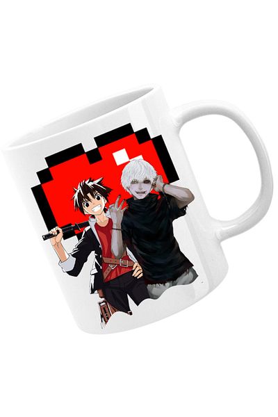OEM Cana UQ Holder Touta Kaneki Tokyo Ghoul Vampire Minecraft, alba, 330 ml