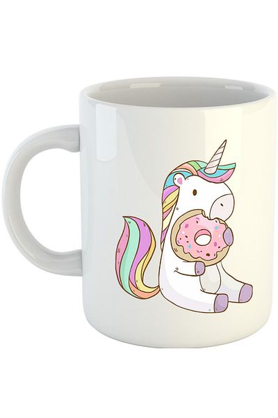OEM Cana Unicorn Squad Donnut Eat Sweet, alba, 330 ml
