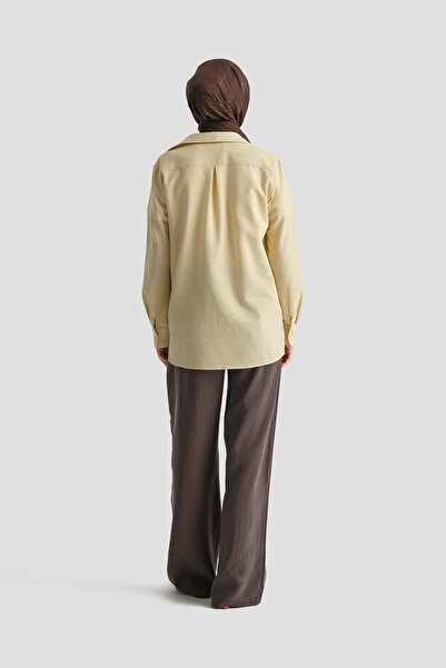 Armine Kemerli Palazzo Pantolon 25Y2810 Kakao