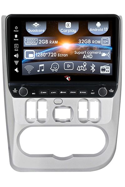 navi-it Navigatie dedicata Logan 2009-2015 cu butoane rotative model 2024, 9 Inch, 2GB RAM 32GB ROM, Quadcor