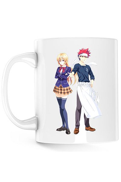 OEM Cana Foos Wars Soma Erina Rivals Anime Japan Otaku, white, 330 ml