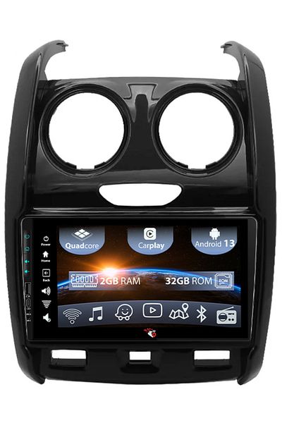 navi-it Dedicated navigation Dacia Duster 2015, USB & Front physical buttons, 9 inch, 2 GB RAM + 32 ROM, Android