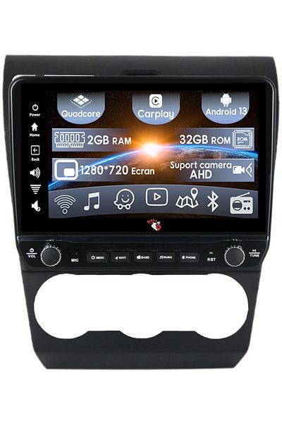 navi-it Dedicated navigation Forester 2013-2014 with rotary buttons model 2024, 9 Inch, 2GB RAM 32GB ROM, Quad