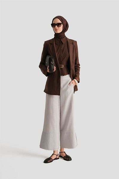 Armine Double Long Trousers 25Y2821 Gray