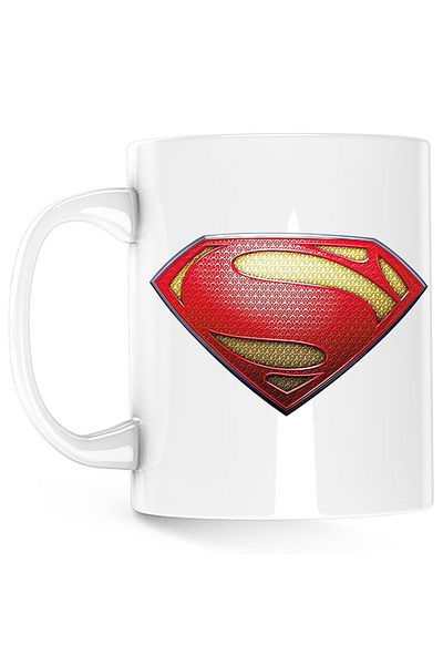 OEM Superman Logo Cartoon Redson Marvel Mug, white, 330 ml