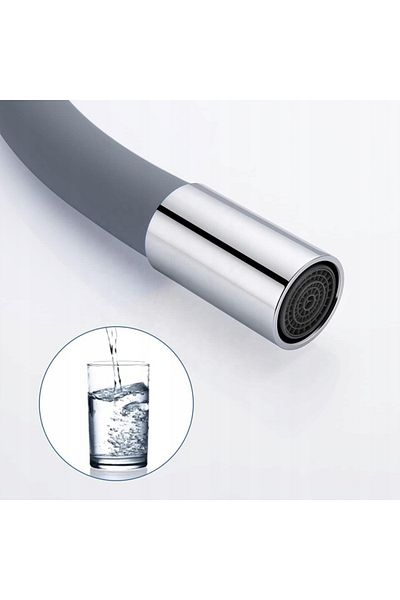 zola Kitchen faucet, mounting accessories included, stainless steel and plastic, height 54 cm