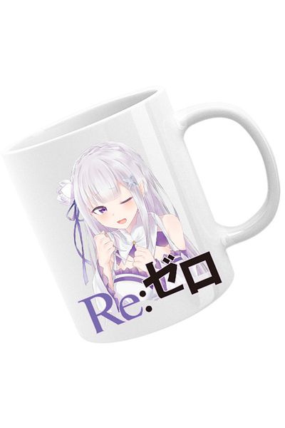 OEM Cana Re Zero Emilia Neko Magic Princess Otaku Isekai, alba, 330 ml