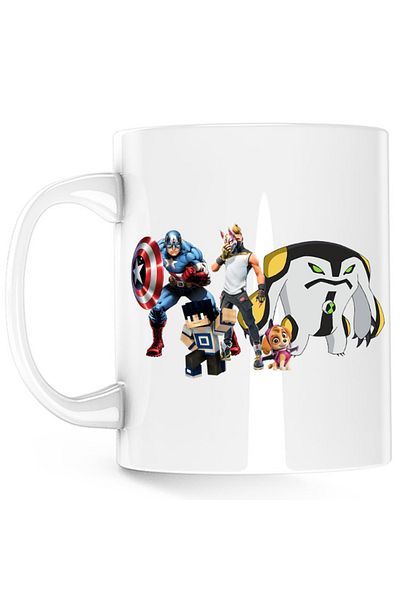 OEM Cana Captain America Fortnite Fox Skin Minecraft Steve Paw Patrol, alba, 330 ml