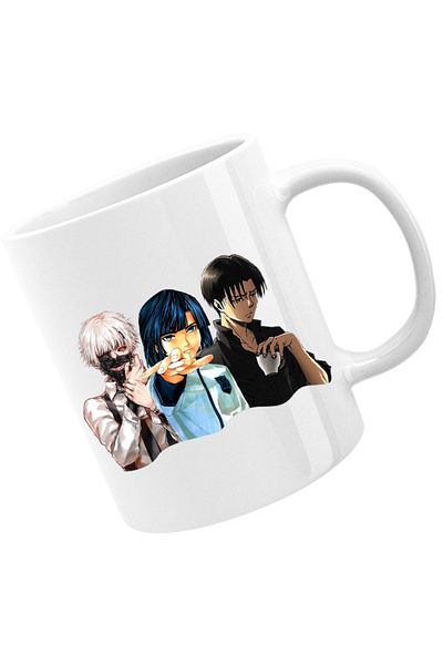 OEM Cana Hikaru no Go Attack on Titan Levi Tokyo Ghoul Kaneki Akira Coffee, alba, 330 ml