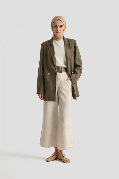 Armine Double Long Pants 25Y2821 Moonstone