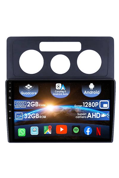 navi-it Navigatie dedicata VW Caddy 3 2004-2014, Android 14, Wireless Carplay si Android auto 2GB RAM 32 ROM