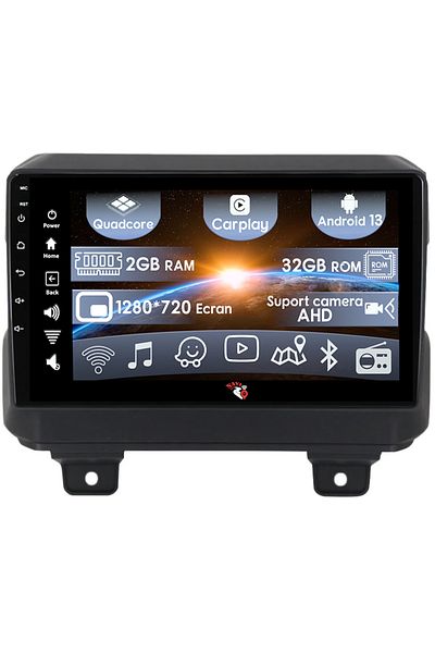 navi-it Navigatie dedicata Jeep Wrangler 2018-2019, 2GB RAM 32GB ROM, Quad Core, Display 9" IPS Full HD, Car