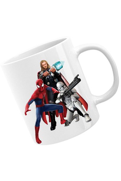 OEM Cana Star Wars Spiderman Thor Marvel Clone Trooper, alba, 330 ml