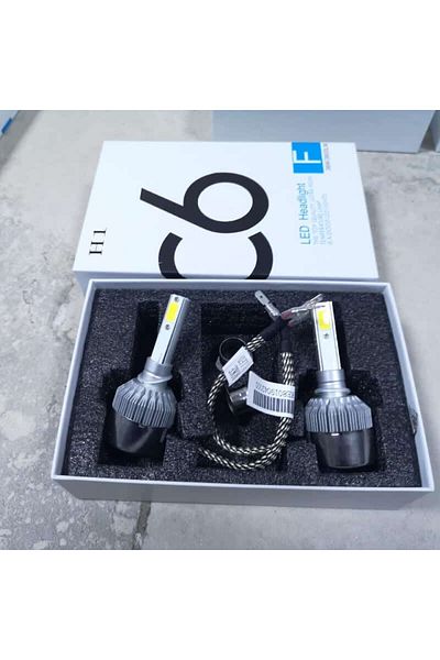 BGRJ Automotive H1 C6 LED bulbs, 6500k, 3800 lumens