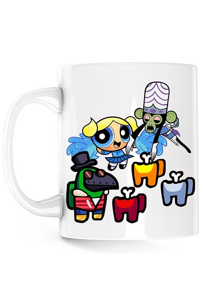 OEM Cana Among Us Impostor Character Wonder Mojo Jojo Bubble, alba, 330 ml
