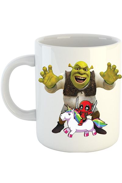 OEM Cana Shrek Deadpool Scary Unicorn, alba, 330 ml