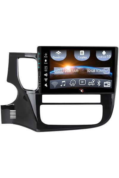 navi-it Navigatie dedicata Mitsubishi Outlander 2012-2018, USB&Butoane fizice frontale, Android 13, Wireless