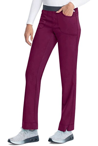 Cherokee UNIFORMS Pantaloni Medicali Antimicrobieni Cherokee PROTX2® Slim cu Talie Joasă - Wine Marime Uniforma: XXS