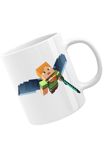 OEM Cana Minecraft Elytra Nether End Fly Dragon End Game, alba, 330 ml