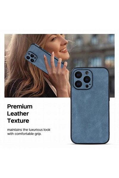 Apple Protective -leather case with MagSafe for iPhone 14 Pro Max, Blue