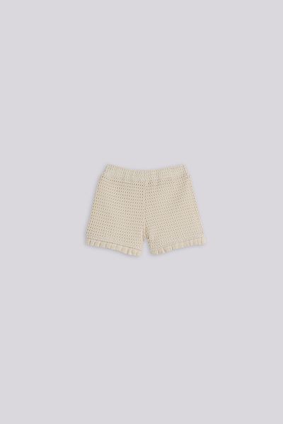 Layette Baby Girl Ecru Shorts