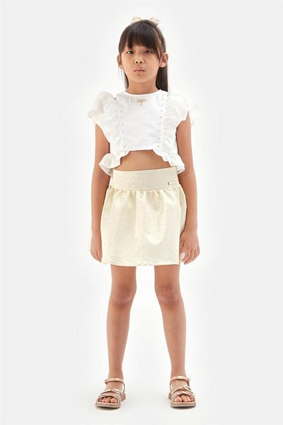 Tyess Girl Gold Skirt