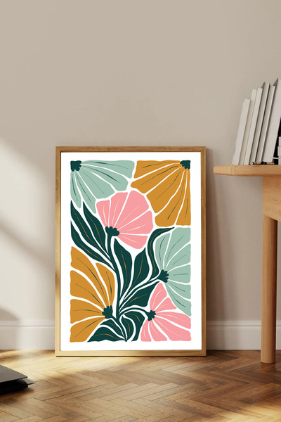 Dekorsiahome Pictură decorativă dintr-o singură bucată cu cadru din lemn TK0713