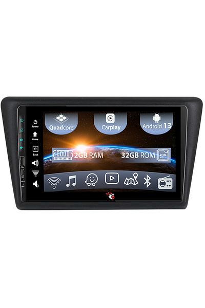navi-it Navigatie dedicata Skoda Rapid 2013-2017, USB&Butoane fizice frontale, Android 13, Wireless Carplay