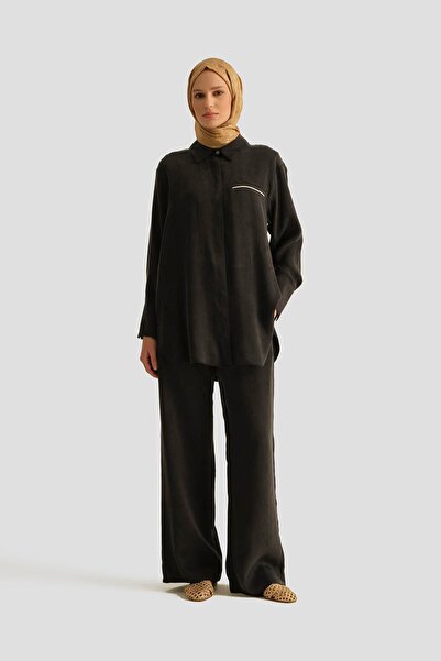 Armine Cupra Palazzo Pantolon 25YD4245-2 Siyah