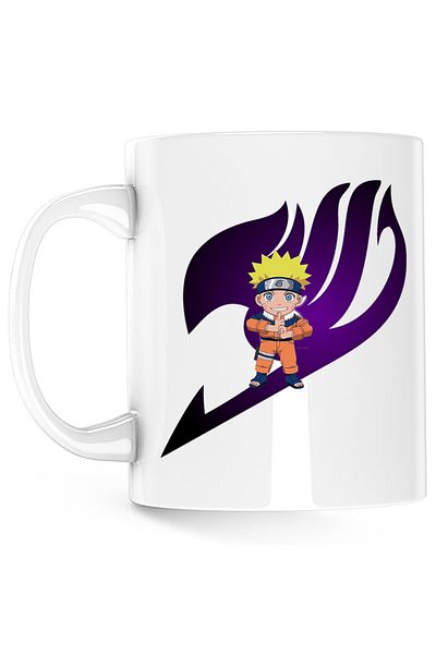 OEM Cana Fairy Tail Logo Emblem Naruto Chibi, alba, 330 ml