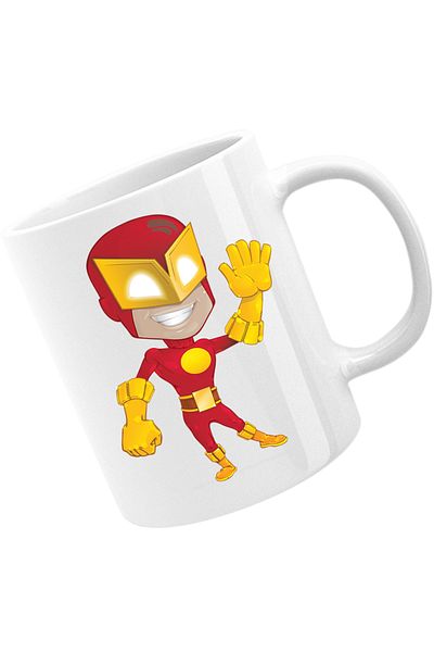 OEM Cana The Flash Superhero Cartoon Comics, alba, 330 ml