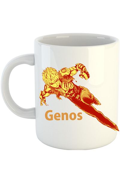 OEM Cana One-Punch Man Genos Robot Android Super Powers, alba, 330 ml