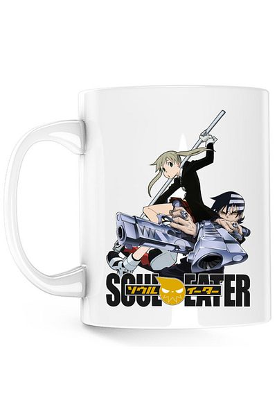 OEM Cana Soul Eater Death The Kid Maka Gund Scythe, alba, 330 ml