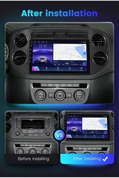 navi-it Navigatie dedicata Volkswagen Tiguan 2007-2012, 2GB RAM 32GB ROM, Quad Core, Display 9" IPS Full HD,