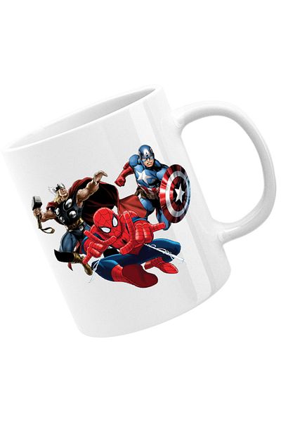 OEM Cana Spiderman Captain America Thor Fly Hero Cool, alba, 330 ml