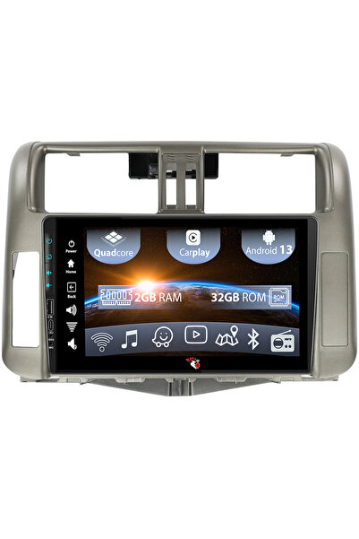 navi-it Navigatie dedicata Toyota Prado 150 2009-2013, USB&Butoane fizice frontale, Android 13, Wireless Car