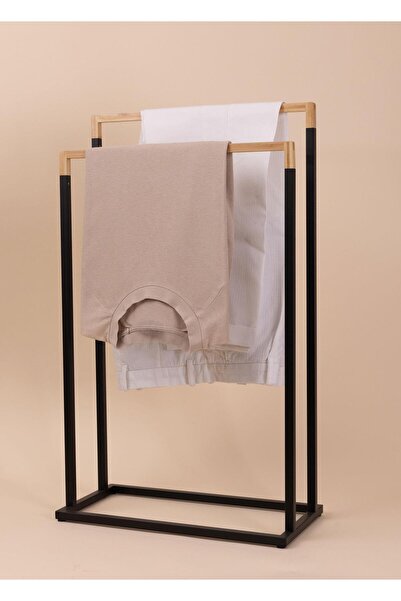 The Mia حامل مناشف معدني أسود GLV0762