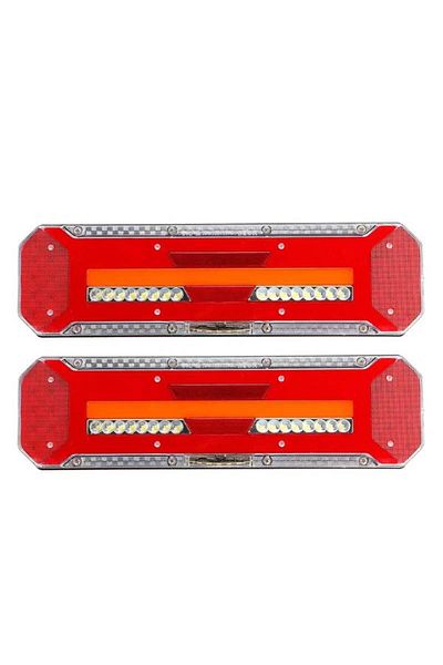 BGRJ Automotive 41cm LED taillights, trailer taillights, triple LED car lights, 24V, dynamic signaling