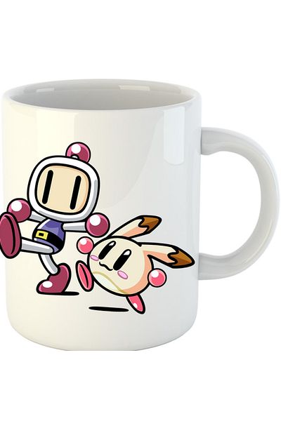OEM Cana Bomberman Kirby Game Arcade 2D, alba, 330 ml