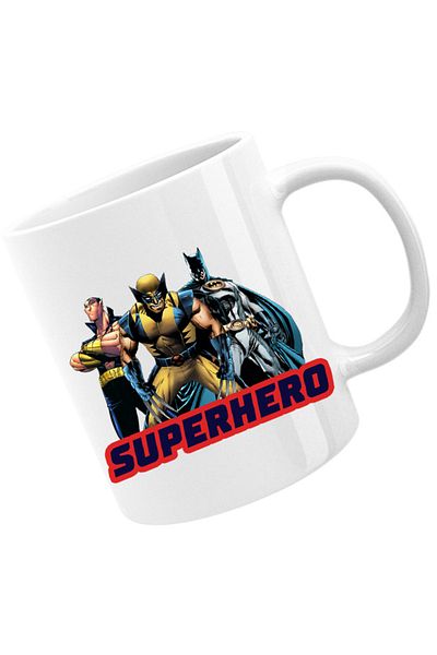 OEM Cana Wolverine X-MEN Avengers Batman Team, alba, 330 ml