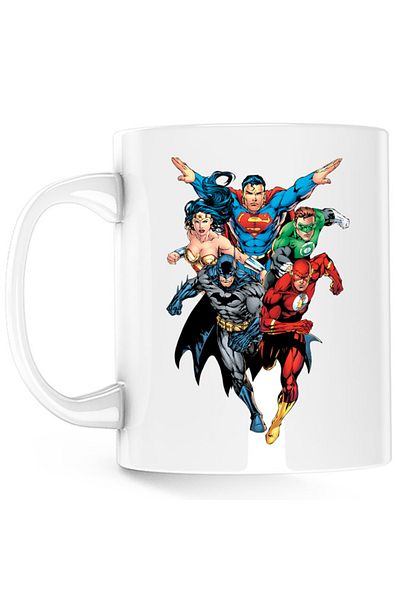 OEM Cana Wonder Woman Avangers Justice League Batman Ironman Flash, alba, 330 ml
