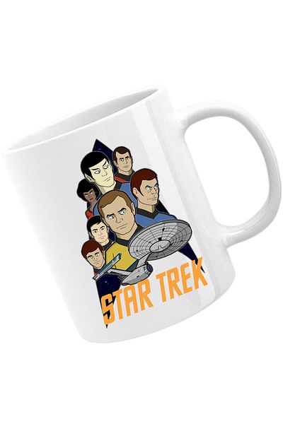OEM Cana Star Trek Animated Series Desene SF Spock, alba, 330 ml