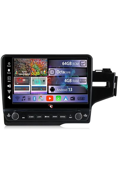 navi-it Dedicated navigation for Jazz Fit 2014-2015 with rotary buttons model 2024, 4 GB RAM 64 ROM, Quadcore, And