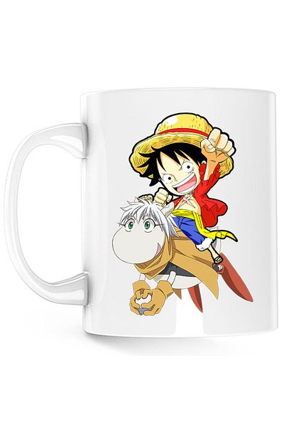 OEM Cana Hoshin Engi Sibuxiang Lufy One Piece Cute Animal Boruto, alba, 330 ml