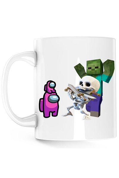 OEM Cana Clash Royale Minecraft Scared Skeleton Event Among Us Crew, alba, 330 ml